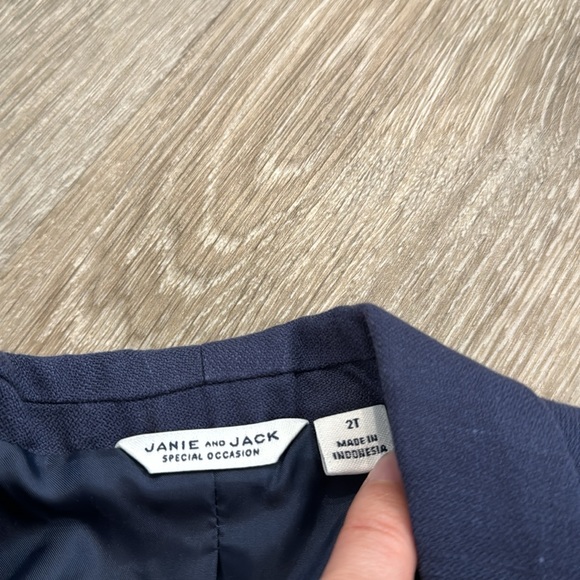 Janie and Jack cotton linen blend boys blazer jacket sz 2 - Picture 3 of 4